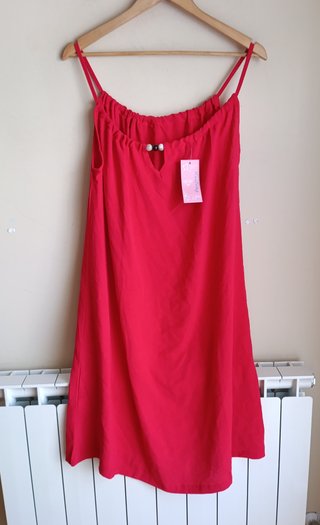 Vestido azul con pedrería