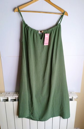 Vestido azul con pedrería