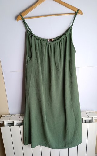 Vestido azul con pedrería