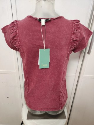 Camiseta Hoss Intropia Volantes Roja Talla xs