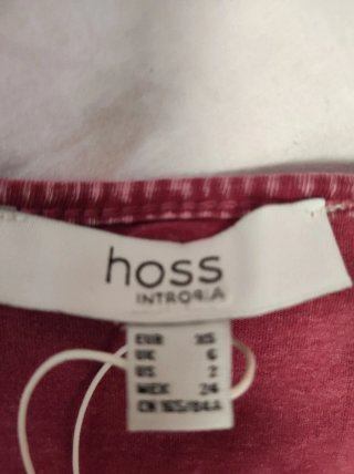 Camiseta Hoss Intropia Volantes Roja Talla xs