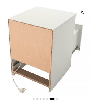 Mesita de noche BRIMNES IKEA blanca