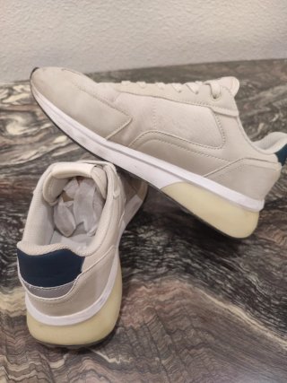 Zapatillas Mango Retro Running Beige, Talla 40.