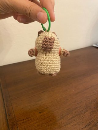 Capibara con zainetto a tartaruga rimovibile