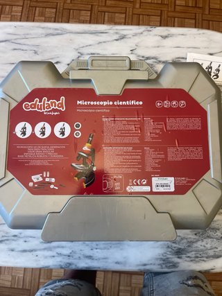 Microscopio Eduland Científico Infantil Gris
