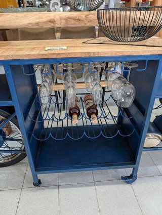 Mostrador Bar Moto Triumph Vintage Azul