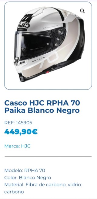Casco HJC RPHA 70