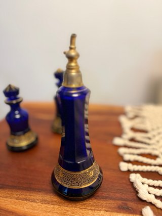 Bottiglie di Profumo Antiche Decorate