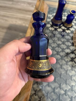 Bottiglie di Profumo Antiche Decorate