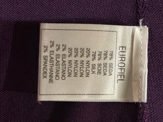 Chaleco de seda Cortefiel morado Talla S