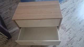 Cómodas de madera blancas y marroned 65 e/u