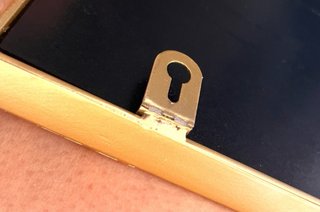 Espejo Rectangular Dorado con Marco Metálico