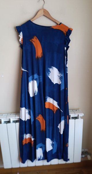 Vestido estampado azul marino Talla M/L