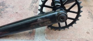 Bielas, pedales y cadena BMX