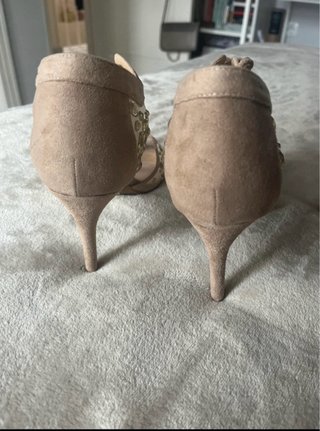 Sandalias New Look Talla 38 Beige/Oro