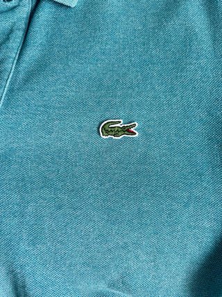 Polo Lacoste Azul Turquesa Talla M Slim Original