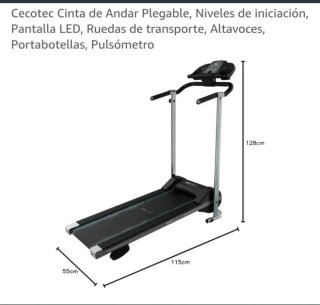 Cinta de Andar Cecotec Plegable LED