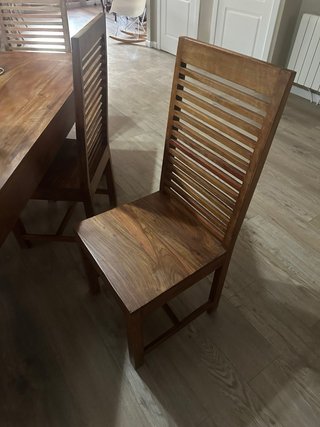 Mesa Roble Maciza + 6 Sillas Madera madera noble
