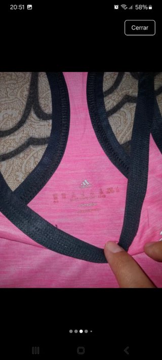 Camiseta Adidas Talla XS Rosa