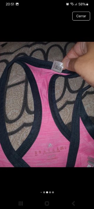 Camiseta Adidas Talla XS Rosa