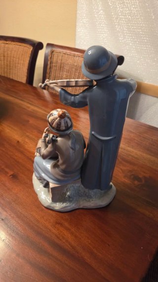 Figura Lladro Niños Músicos Violín y Chelo