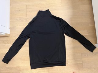 Sudadera SikSilk Negra Media Cremallera