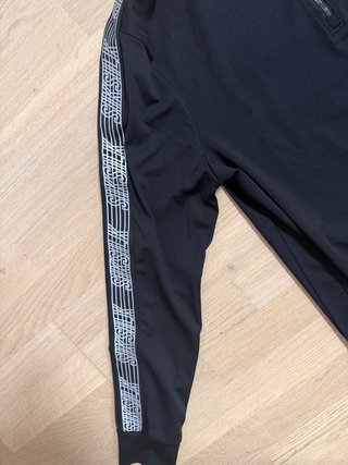 Sudadera SikSilk Negra Media Cremallera