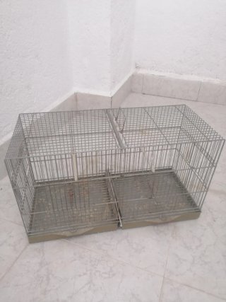 Jaula para pájaros doble