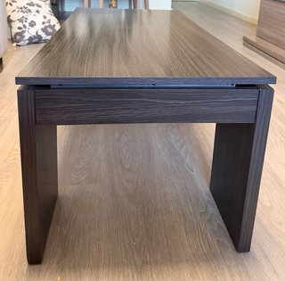 Mesa de centro elevable madera