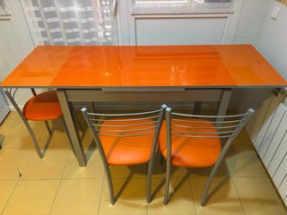Mesa Cocina Extensible + 3 sillas