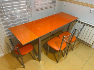 Mesa Cocina Extensible + 3 sillas