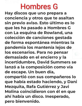 4x3 SI ENVÍO Hombres G La Esquina de Rowland