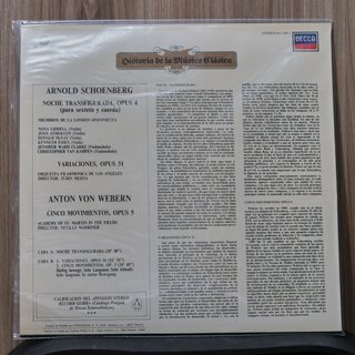 SCHOENBERG Y VON WEBERN - MUSICA CLASICA