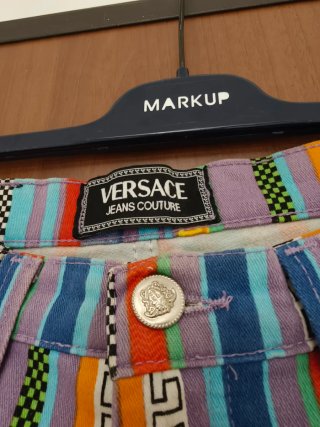 Jeans Versace Multicolor a Righe