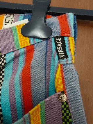 Jeans Versace Multicolor a Righe