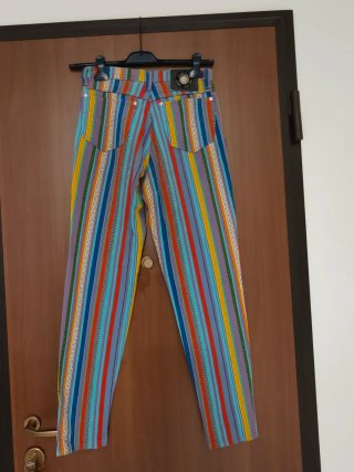 Jeans Versace Multicolor a Righe