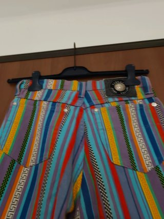 Jeans Versace Multicolor a Righe