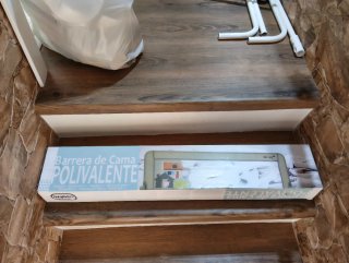 Barrera de Cama Infantil Blanca