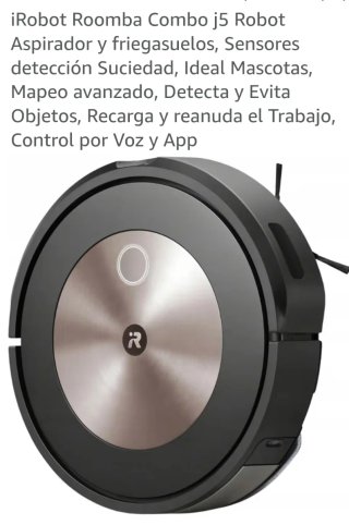 Irobot Roomba Combo J5 Aspiradora Robotizada