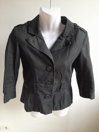 Blazer negra manga 3/4
