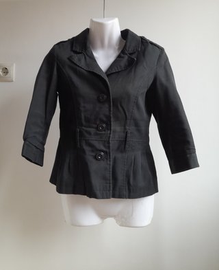 Blazer negra manga 3/4
