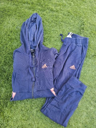 Conjunto Adidas mujer azul y rosa