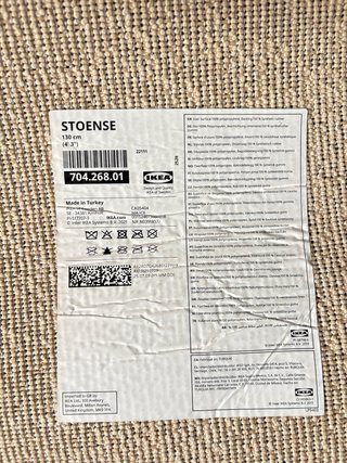 Tappeto IKEA STOENSE rotondo beige 130 cm