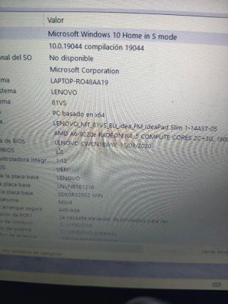Lenovo Ideapad Slim 1 Portátil