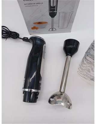 Ufesa BP3442 Batidora de Mano - 600 W - Función Turbo - 2 Cuchillas y Pie en Acero Inoxidable - Diseño Ergonómico y Anti Salpicadura