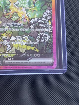 Carta Pokémon Leafeon ex SAR 200/187 🇰🇷