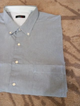 Camisa de manga larga a cuadros pequeños Talla 49