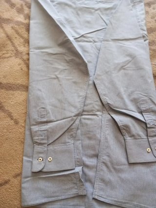 Camisa de manga larga a cuadros pequeños Talla 49