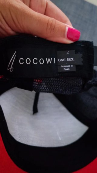 Cappellino Cocowi Nero e Rosso