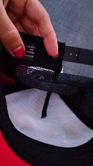 Cappellino Cocowi Nero e Rosso